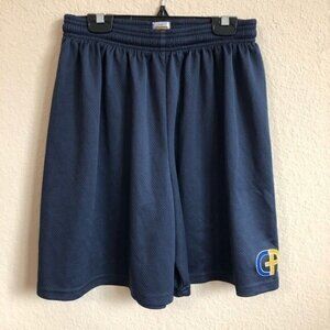 A+ Blue Athletic Shorts Drawstring Basketball